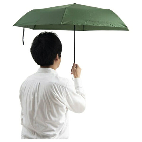 CONCISE Folding Umbrella for Rain or Shine 3 Tier Mini UV Protection Voyage d homme Khaki MR001-03 [Rain or Shine Umbrella/55cm]