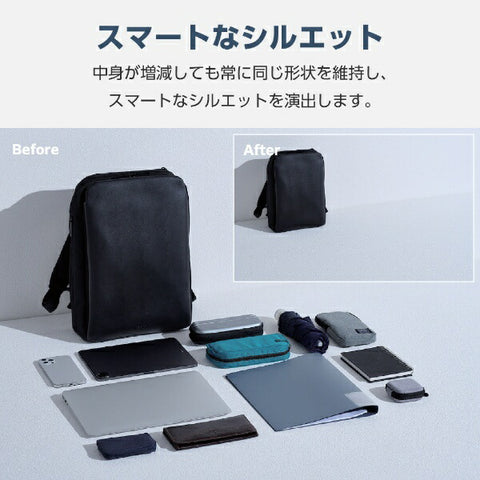 ELECOM 筆記型電腦相容 [~14.0 吋] REFLOK 商務背包黑色 BM-UMBP01BK