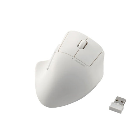 ELECOM ELECOM Mouse SHELLPHA Antibacterial (Compatible with Chrome/Mac/Windows11) White M-SH30DBSKWH [BlueLED/Wireless/5 Buttons/USB]