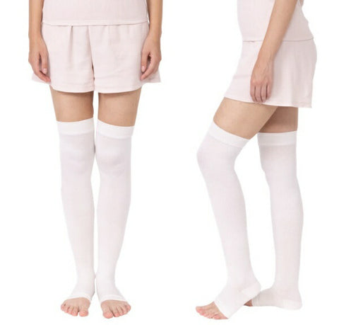 Sunayama Socks Knee-high socks that keep your legs neat while you sleep Off-white