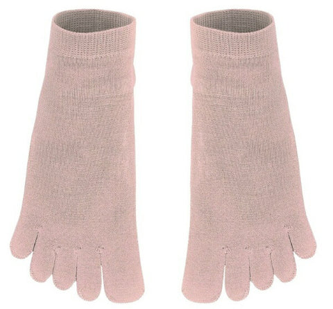 Sunayama Socks S 약간 얇은 짧은 짧은 5 손가락 양말 S 베이지