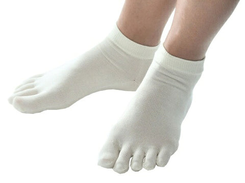 Sunayama Socks 少し薄手の短め丈５本指アンダーソックスL ベージュ