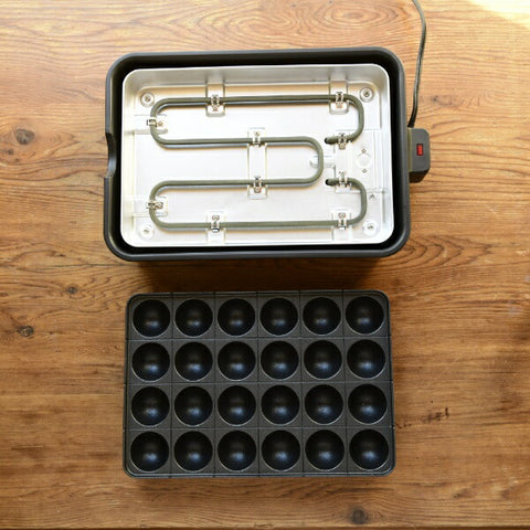 YAMAZEN NEOG-K024-B Extreme Takoyaki Maker 24 Holes 1200W YAMAZEN