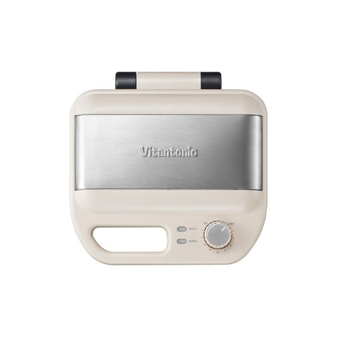 Vitantonio VWH-600-I 华夫饼和热砂烘焙机象牙色
