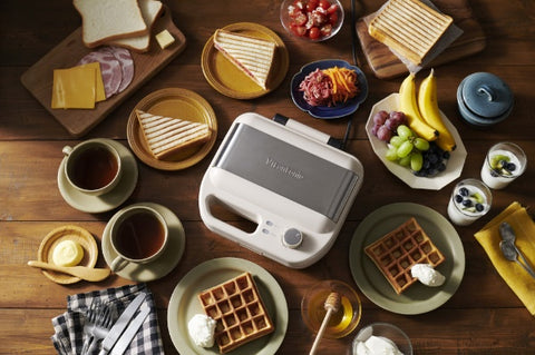 Vitantonio VWH-600-I Waffle & Hot Sand Baker Ivory