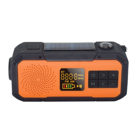 M-Lab 手持充電收音機 mlabs 黑橙 MER03 [寬頻 FM 相容/防水收音機/AM/FM]