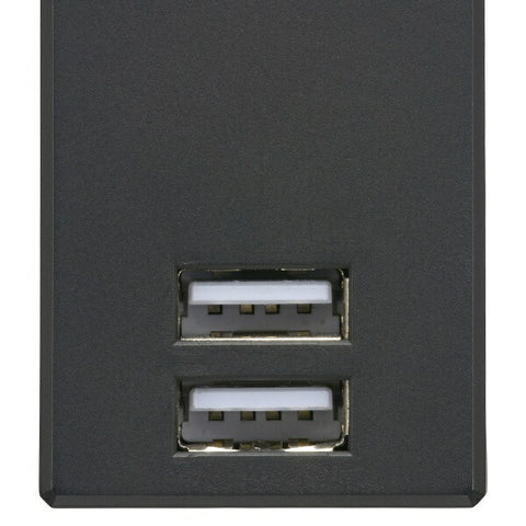 오리지널 베이직 USB 첨부 전원 탭 블랙 OBR-T202A-K [직삽해 /2개구 /스위치 없음 /2포트]