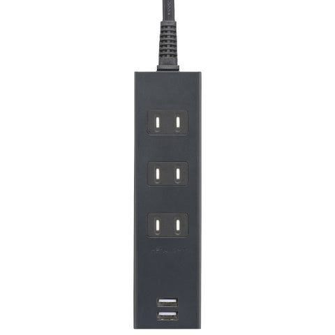 원래 기본 USB 전원 스트립 검은 OBR-T312A-K [1.0m / 3 포트 / 스위치 없음 / 2 포트]