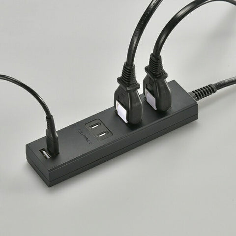 原始基本USB電源板黑色OBR-T312A-K [1.0m / 3端口 / no switch / 2端口]