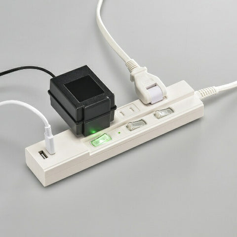 USB 유형 C 포트 흰색 OBB-TPK311AC-W를 사용한 원래 기본 전력 저장 탭 [1.0m / 3- 팩 / 스위치 (개별) / 2- 포트]