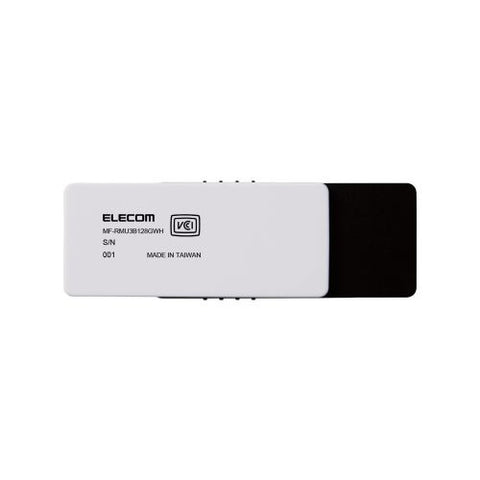 ELECOM USB 記憶體 (相容於 Mac/Windows11) 白色 MF-RMU3B128GWH [128GB /USB TypeA /USB3.2 /旋轉]