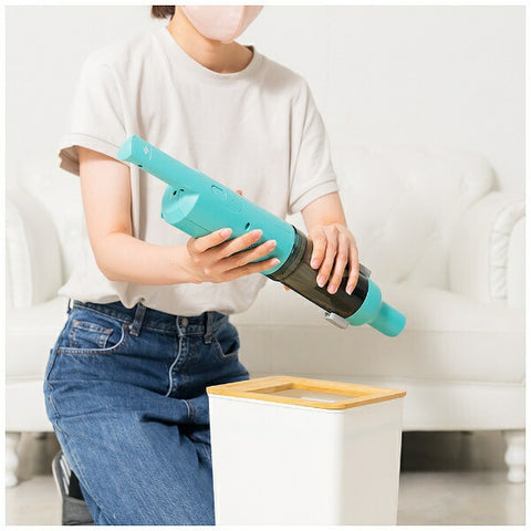 Sanyo Tech Stick type cordless cleaner turquoise blue WTA01-L [Paper packless type]