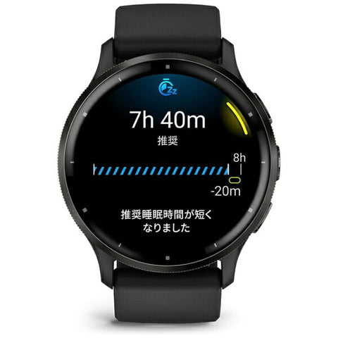 Garmin [Suica 兼容] Venu 3 GPS 智能手表 黑色 / 板岩色 010-02784-41
