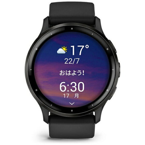 Garmin [Suica 兼容] Venu 3 GPS 智能手表 黑色 / 板岩色 010-02784-41