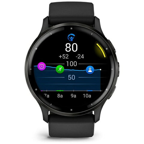 Garmin [Suica 兼容] Venu 3 GPS 智能手表 黑色 / 板岩色 010-02784-41