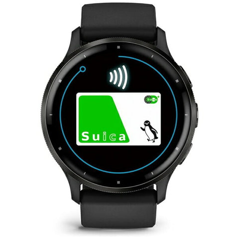 Garmin [Suica 兼容] Venu 3 GPS 智能手表 黑色 / 板岩色 010-02784-41