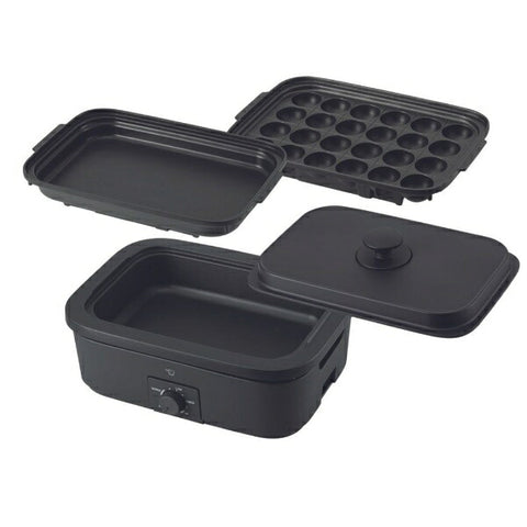 ZOJIRUSHI Daily Compact Plate Black EJ-DE30 BA [3 plates]