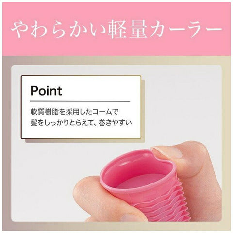 Koizumi KHC-V601/P Hair Curler 6 Pieces Pink
