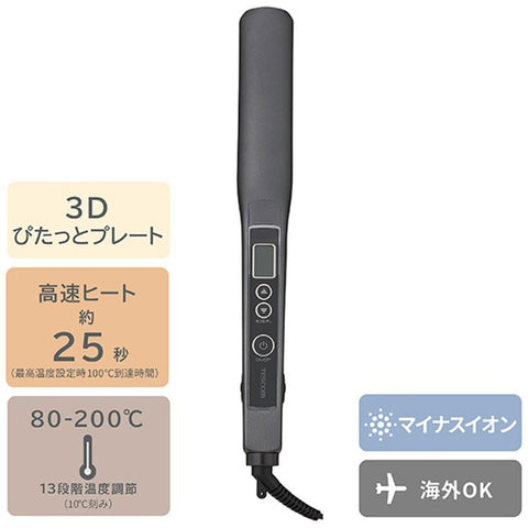 テスコム マイナスイオン ヘアーアイロン ブラック TS460A-K [交流（コード）式]