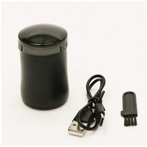 HIRO CORPORATION Rechargeable Round Shaver SAFFRON Black DL-0951