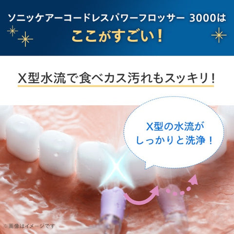 필립스 무선 파워 플로서 3000(구강 세정기) Sonicare(소닉케어) 민트 HX3826/34 [핸디 타입 / 국내·해외 겸용]