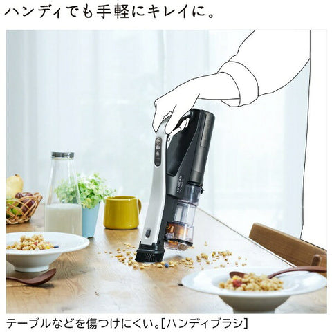 HITACHI スティック型掃除機 ホワイト PV-BKL11L-W [サイクロン式 /コードレス]