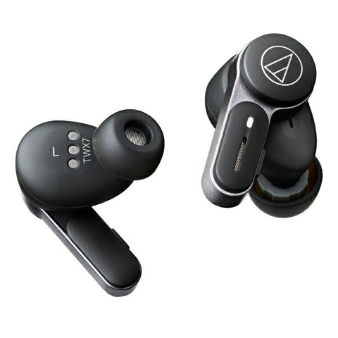 Audio-Technica完全无线耳机Ash Ash Black Ath-Twx7 BK [无线（左右单独） /降噪兼容 /蓝牙兼容]