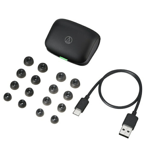 audio-technica 完全ワイヤレスイヤホン アッシュブラック ATH-TWX7 BK [ワイヤレス(左右分離) /ノイズキャンセリング対応 /Bluetooth対応]