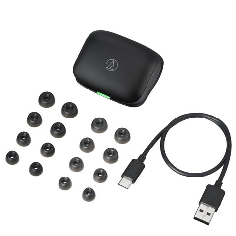 audio-technica 完全ワイヤレスイヤホン アッシュブラック ATH-TWX7 BK [ワイヤレス(左右分離) /ノイズキャンセリング対応 /Bluetooth対応]