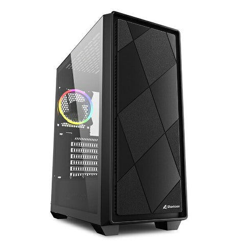 Sharkon PC Case [ATX /MICRO ATX /MINI-ITX] SHA-VS8 RGB BK BLAK