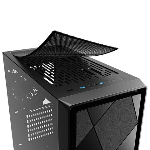 シャークーン PCケース [ATX /Micro ATX /Mini-ITX] SHA-VS8 RGB BK ブラック