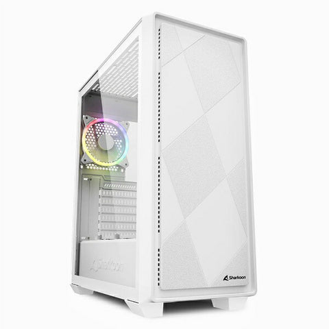 Sharkon PC Case [ATX /MICRO ATX /MINI-ITX] SHA-VS8 RGB WT WHIT