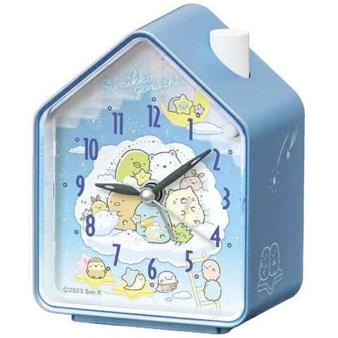 세이코 알람 시계 【스미코구라시】 라이트 블루 펄 CQ166L [아날로그]