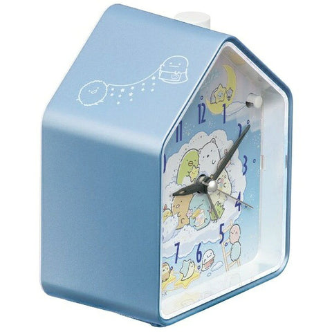 Seiko Alarm Clock [Sumikkogurashi] Light Blue Pearl CQ166L [Analog]