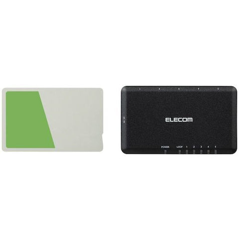 ELECOM Switching Hub [5-port/1Giga compatible/AC adapter] Plastic housing Black EHC-G05PA2-SB