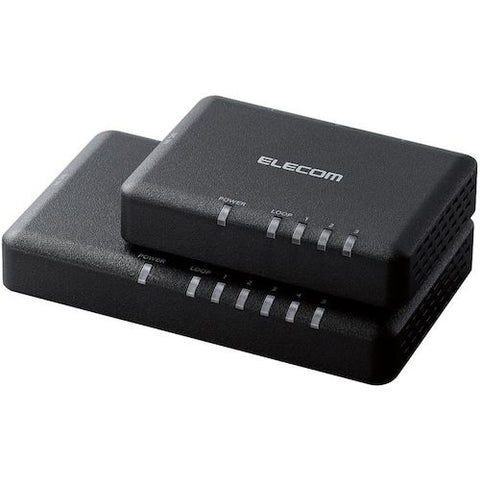 ELECOM Switching Hub [5-port/1Giga compatible/AC adapter] Plastic housing Black EHC-G05PA2-SB