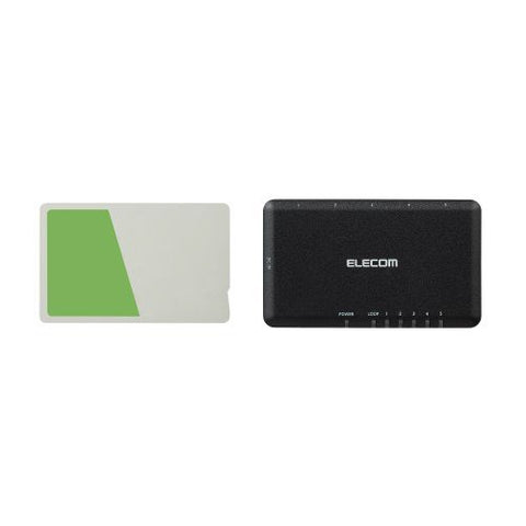 エレコム スイッチングハブ [5ポート /1Giga対応 /ACアダプタ] プラ筐体 ブラック EHC-G05PA2-SB