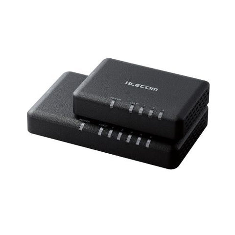 エレコム スイッチングハブ [5ポート /1Giga対応 /ACアダプタ] プラ筐体 ブラック EHC-G05PA2-SB