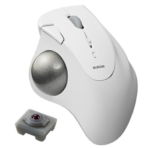 エレコム マウス トラックボール IST 人工ルビーモデル(Chrome/Android/iPadOS/iOS/Mac/Windows11対応) ホワイト M-IT10BRWH [IR LED /無線(ワイヤレス) /5ボタン /Bluetooth]