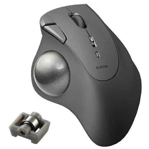 エレコム マウス トラックボール IST ベアリングモデル(Chrome/Android/iPadOS/iOS/Mac/Windows11対応) ブラック M-IT11BRBK [IR LED /無線(ワイヤレス) /5ボタン /Bluetooth]