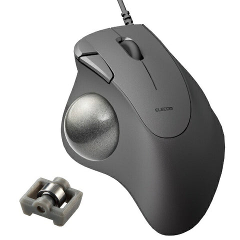 Elecom鼠標軌跡球軸承模型（與Chrome/Mac/Windows11兼容）Black M-It11Ulbk [IR LED/nired/5按鈕/USB]