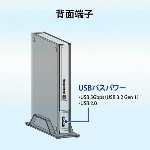 IO Data HDPL-UTA2KB External HDD USB-A connection for TV recording Powerless "Trocker" (Windows 11 compatible) [2TB / stationary type]