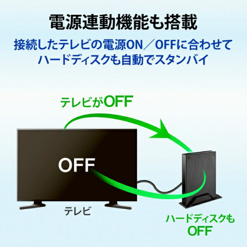 IO Data HDPL-UTA2KB External HDD USB-A connection for TV recording Powerless "Trocker" (Windows 11 compatible) [2TB / stationary type]