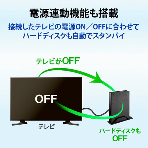アイ・オー・データ HDPL-UTA2KB 外付けHDD USB-A接続 テレビ録画用 電源レス「トロッカ」(Windows11対応) [2TB /据え置き型]