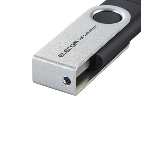 エレコム USBメモリ (Android/iPadOS/iOS/Mac/Windows11対応) ブラック MF-TPC3064GBK [64GB /USB TypeA＋USB TypeC /USB3.2 /回転式]