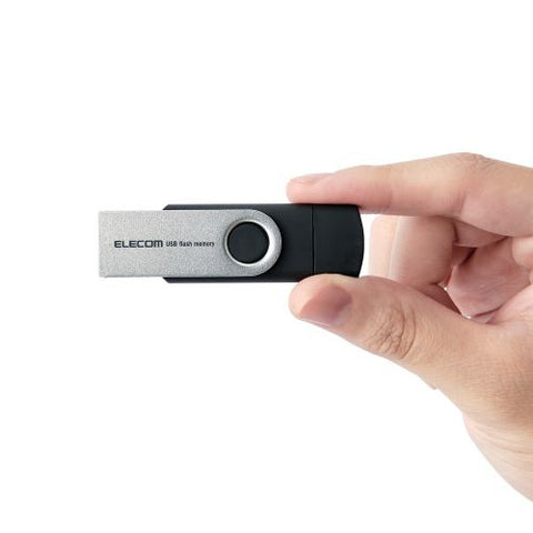 エレコム USBメモリ (Android/iPadOS/iOS/Mac/Windows11対応) ブラック MF-TPC3064GBK [64GB /USB TypeA＋USB TypeC /USB3.2 /回転式]