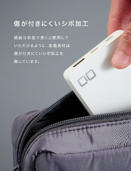 SIO SmartCoby Pro Slim 35W2C1A 10000MAH CIO-MB35W2C1A-1000-S-WH [USB 전원 전달 호환 / 3 포트]