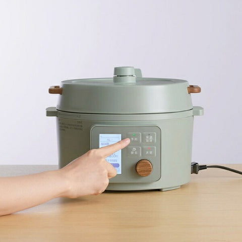 Iris Ohyama Electric Pressure Cooker 3L LCD Type Green KPC-MB3-G