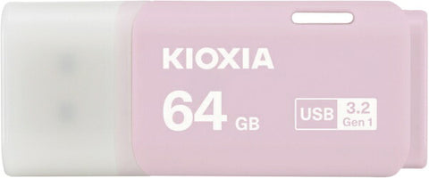 KIOXIA USB內存TransMemory U301（與Mac / Windows11兼容）pink KUC-3A064GP [64GB / USB typea / usb3.2 / cap類型]