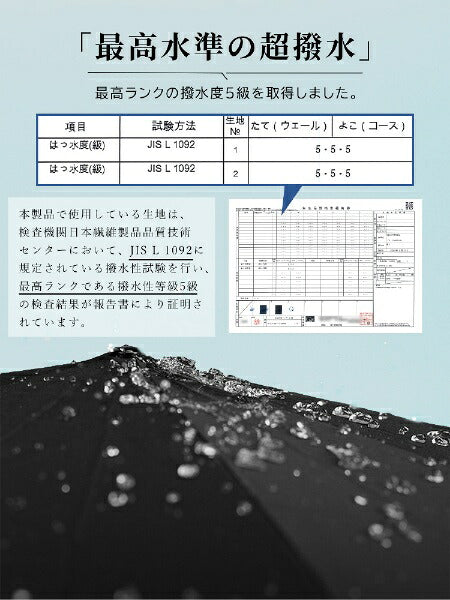 KIZAWA 自動開閉10本骨雨傘 ブラック ABC-10319UI-black [雨傘 /58cm]